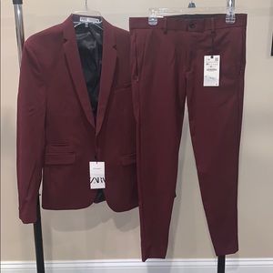 Zara skinny suit